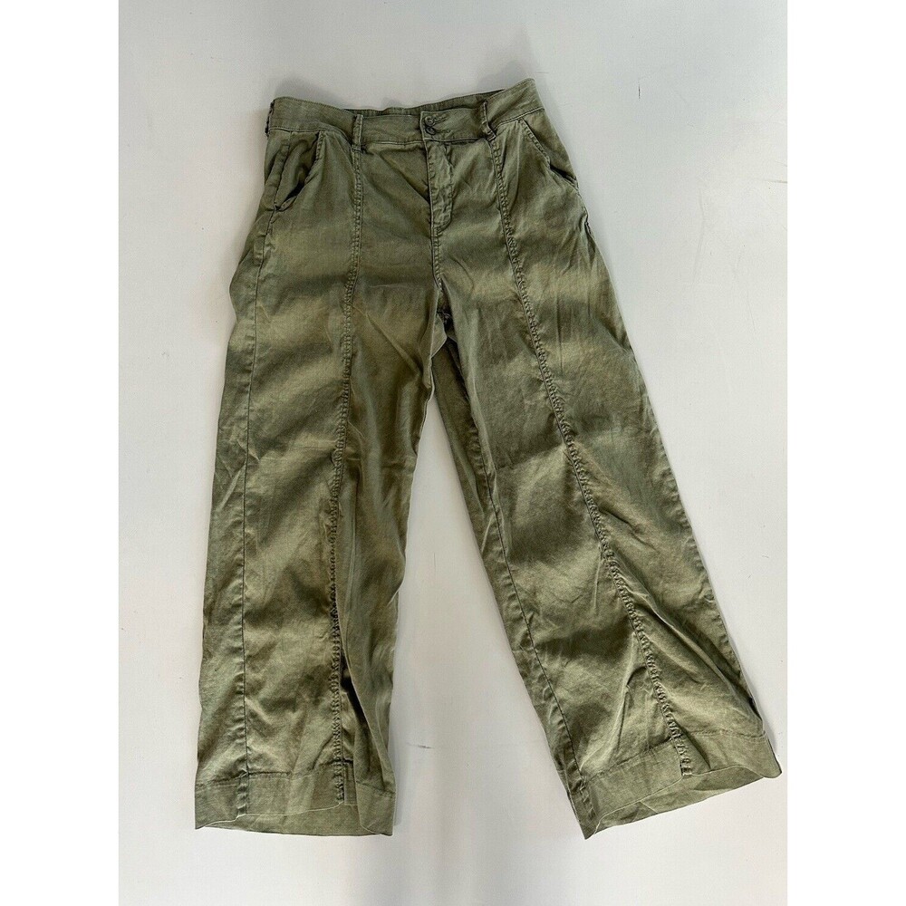 EUC Evereve Melinda Linen Blend Wide Leg Trouser Pants | Size 31